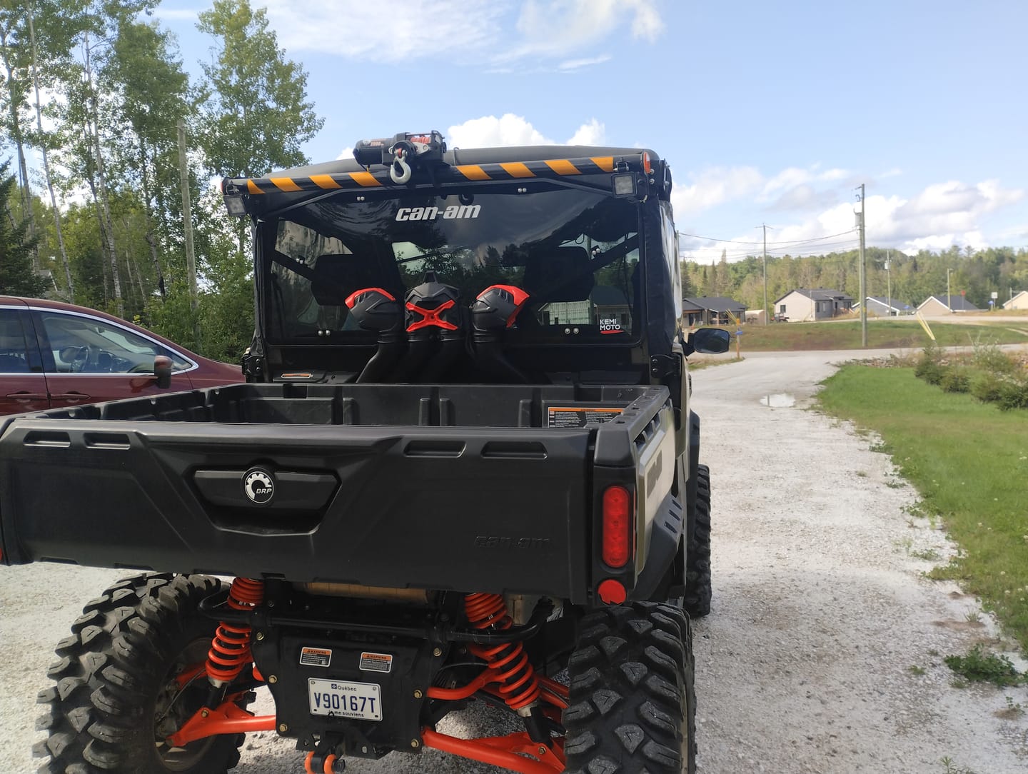Customer photo review of Rear Tinted Windshield for Can-Am Defender HD5/8 /10/MAX