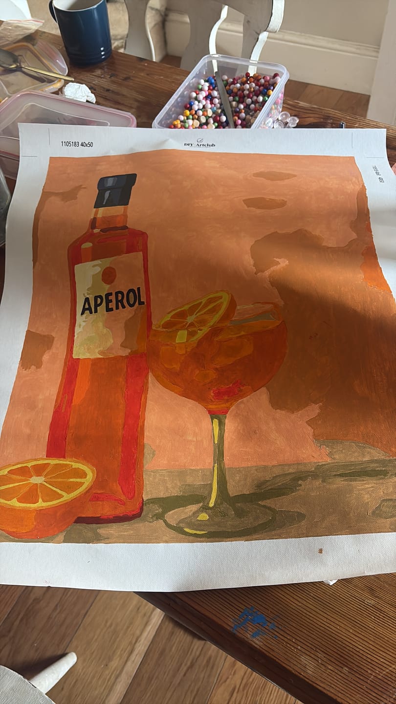Customer photo review of Aperol  | Paint by Numbers