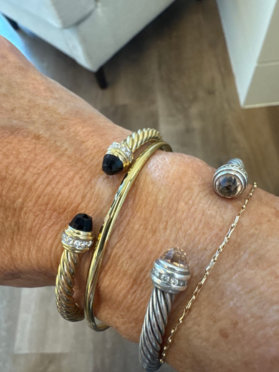Customer photo review of Classic Gold Bangle