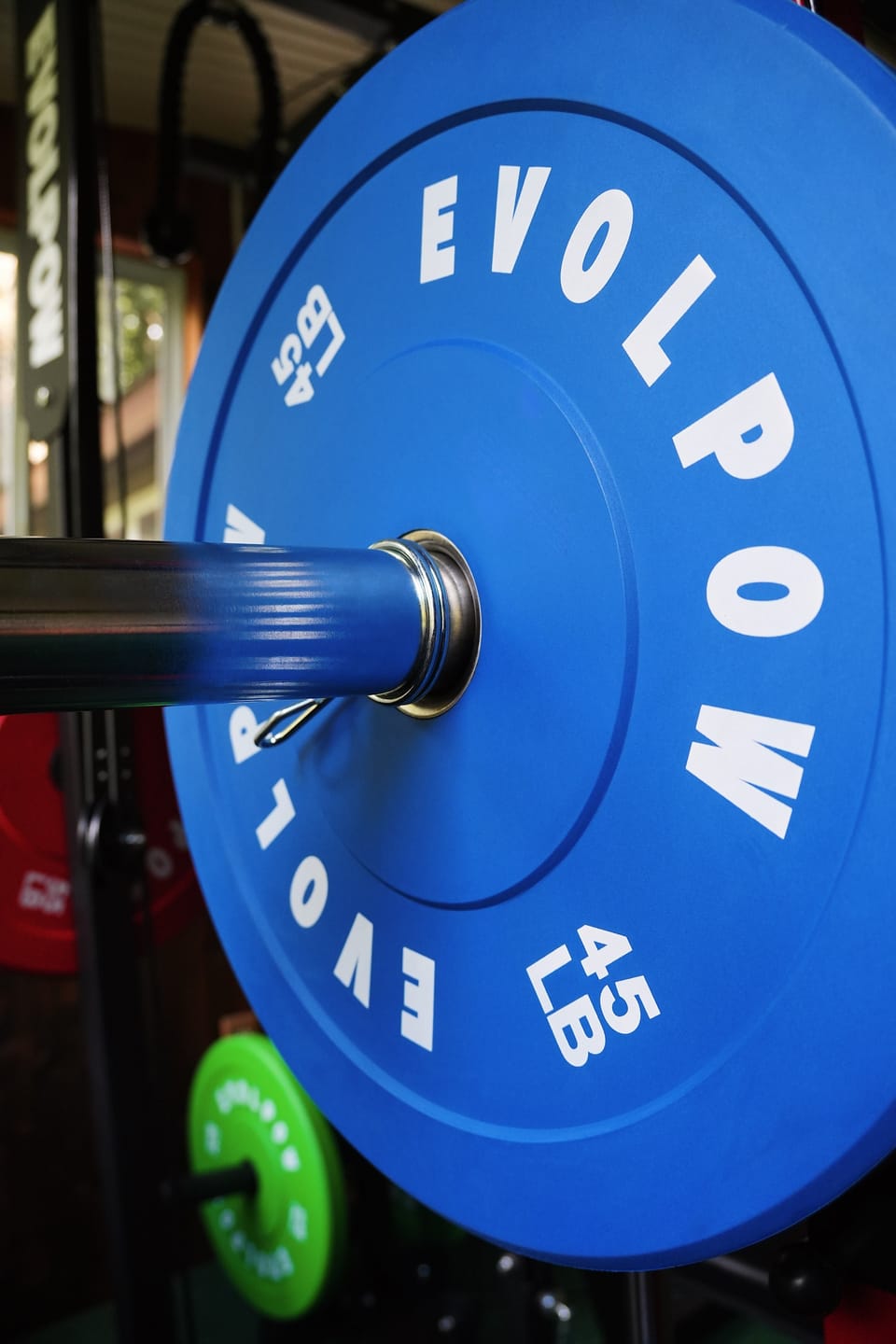 Customer photo review of EVOLPOW Color Low Bounce Bumper Plates Olympic Weight Plates