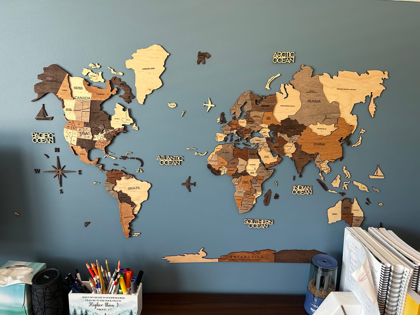 Customer photo review of Modern Living Room Wall Decor