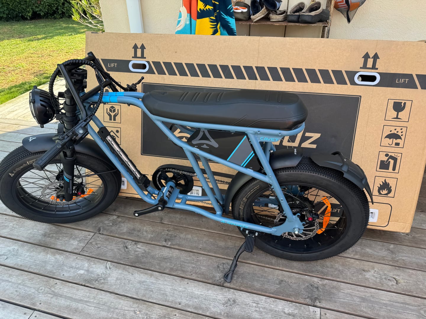 Customer photo review of Gifts Pack（Includs – Foot Peg, Fender & Chainguard!）