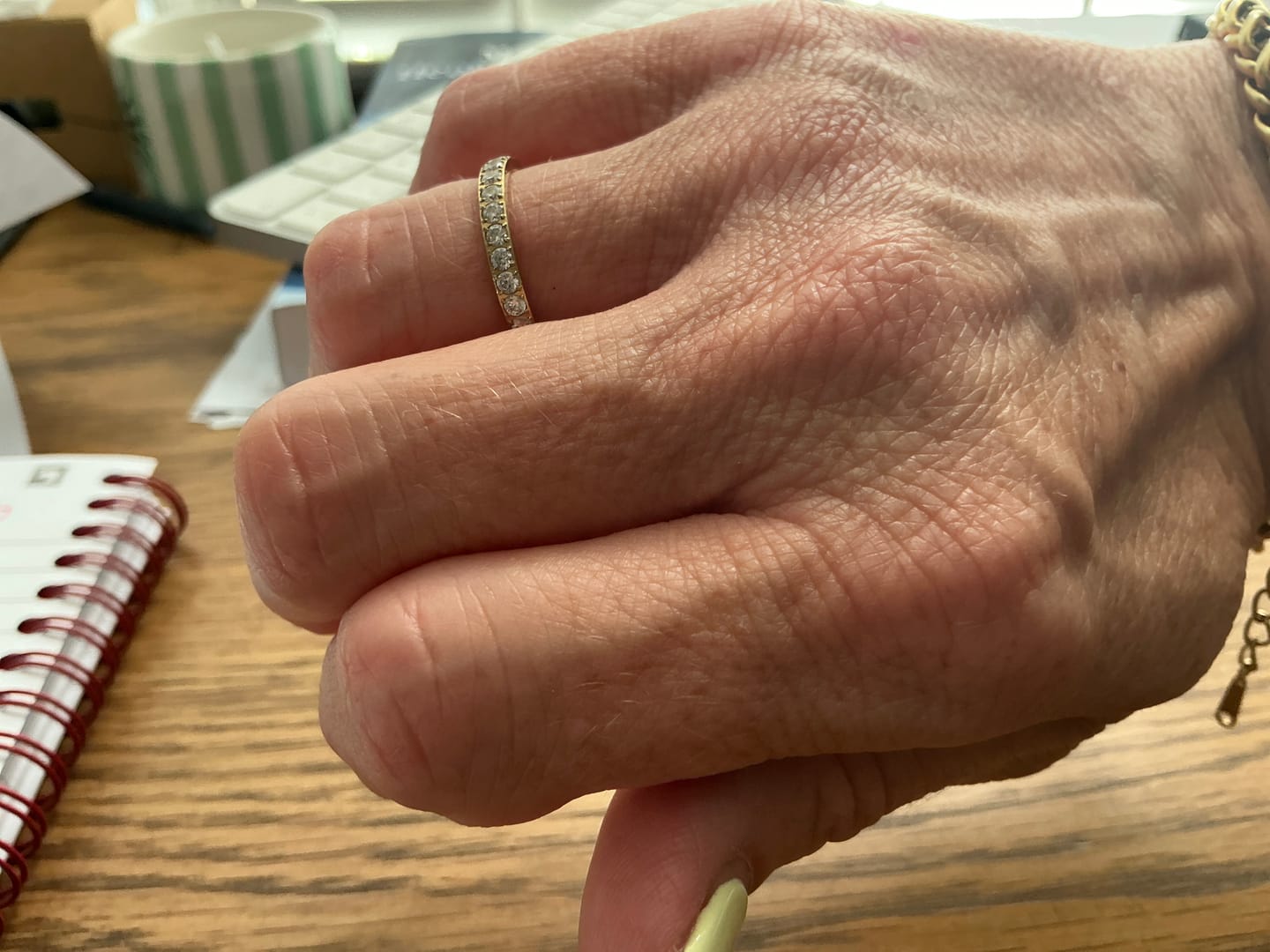Customer photo review of Eternity Band Ring