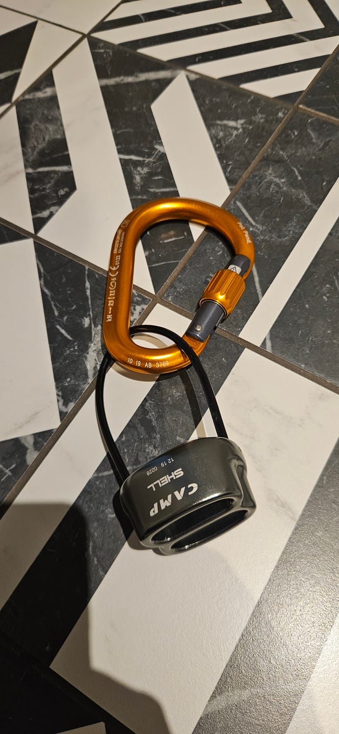 Customer photo review of Camp 2933 Shell Belay Kit With Core Lock Carabiner