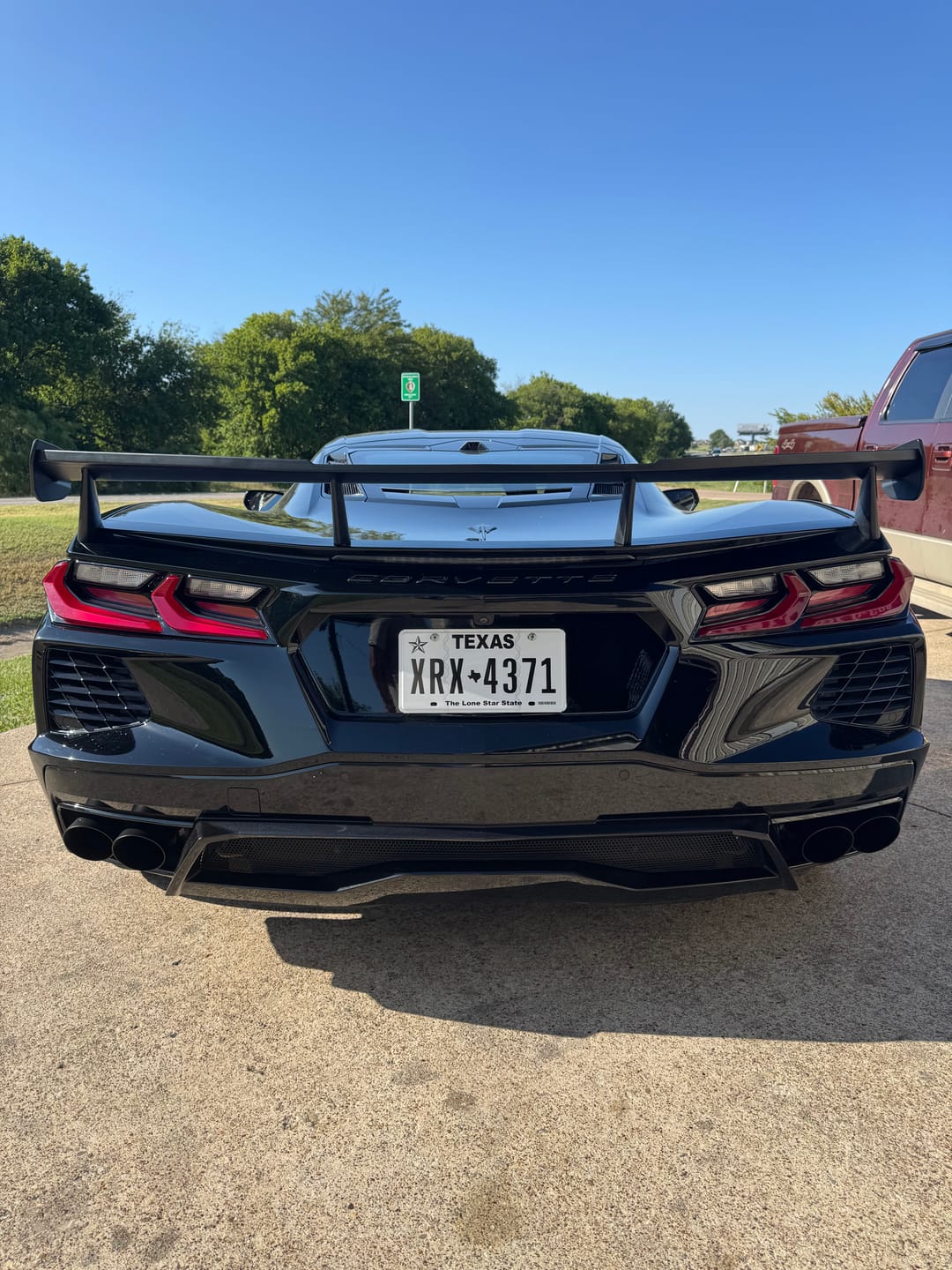 Customer photo review of 5VM Package Corvette C8 Stingray DRY CARBON FIBER Rear Spoiler