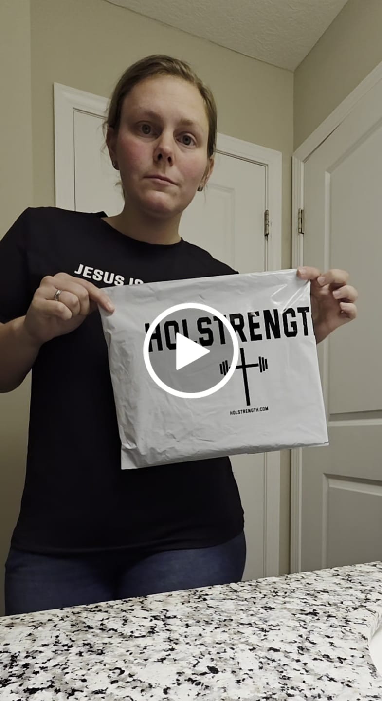 Customer video review of Women's Proverbs 31:25 Performance Tee