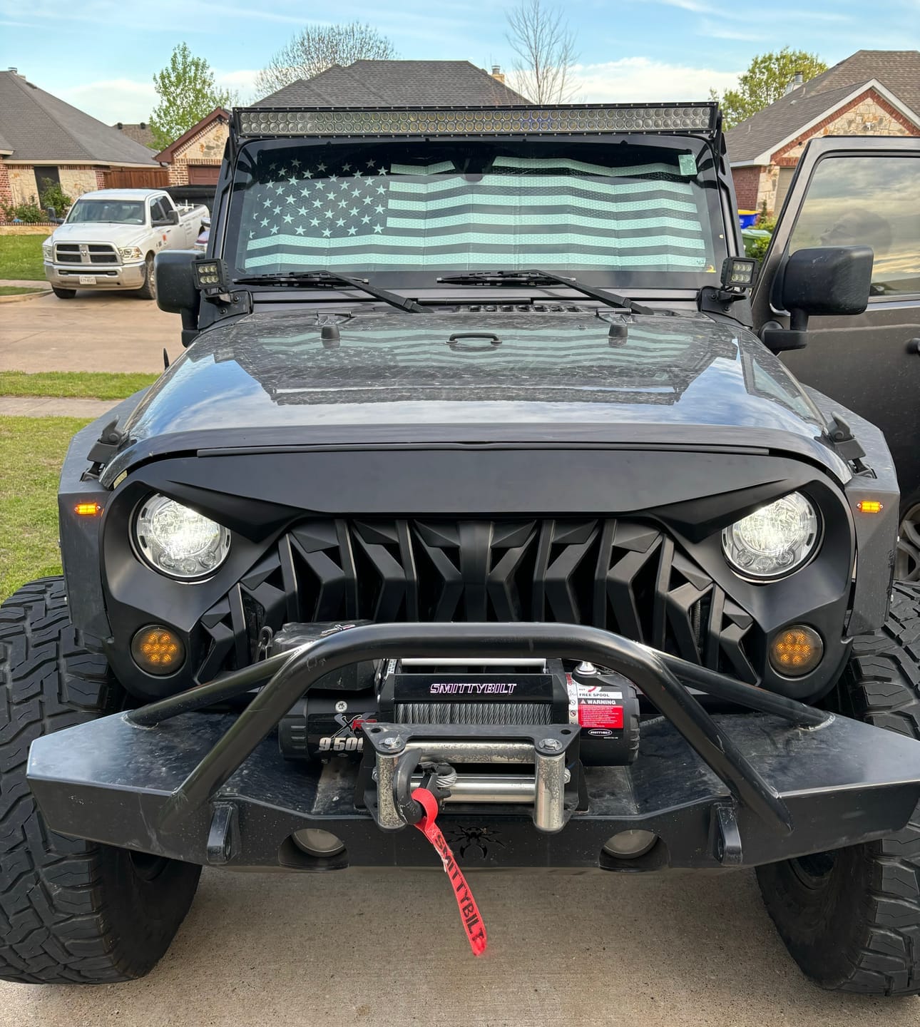 Customer photo review of Shark Grille - Matte Black For 07-18 Wrangler JK