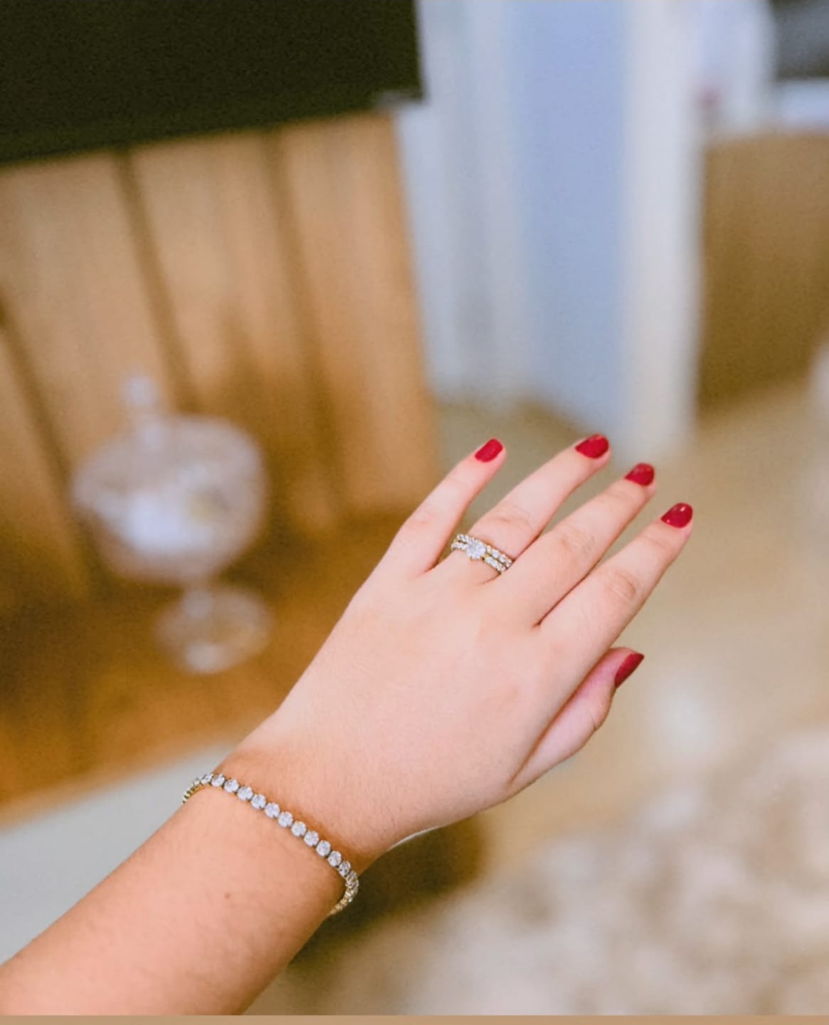 Customer photo review of Pulseira Riviera Banhada em Ouro 18k