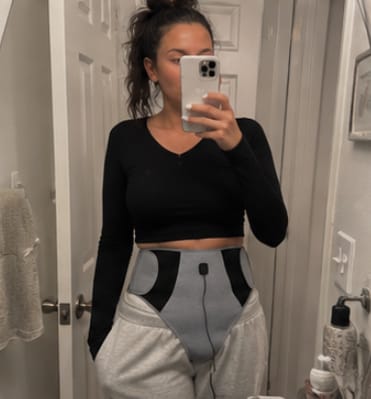 Customer photo review of Period Relief Heat & Massage Wrap