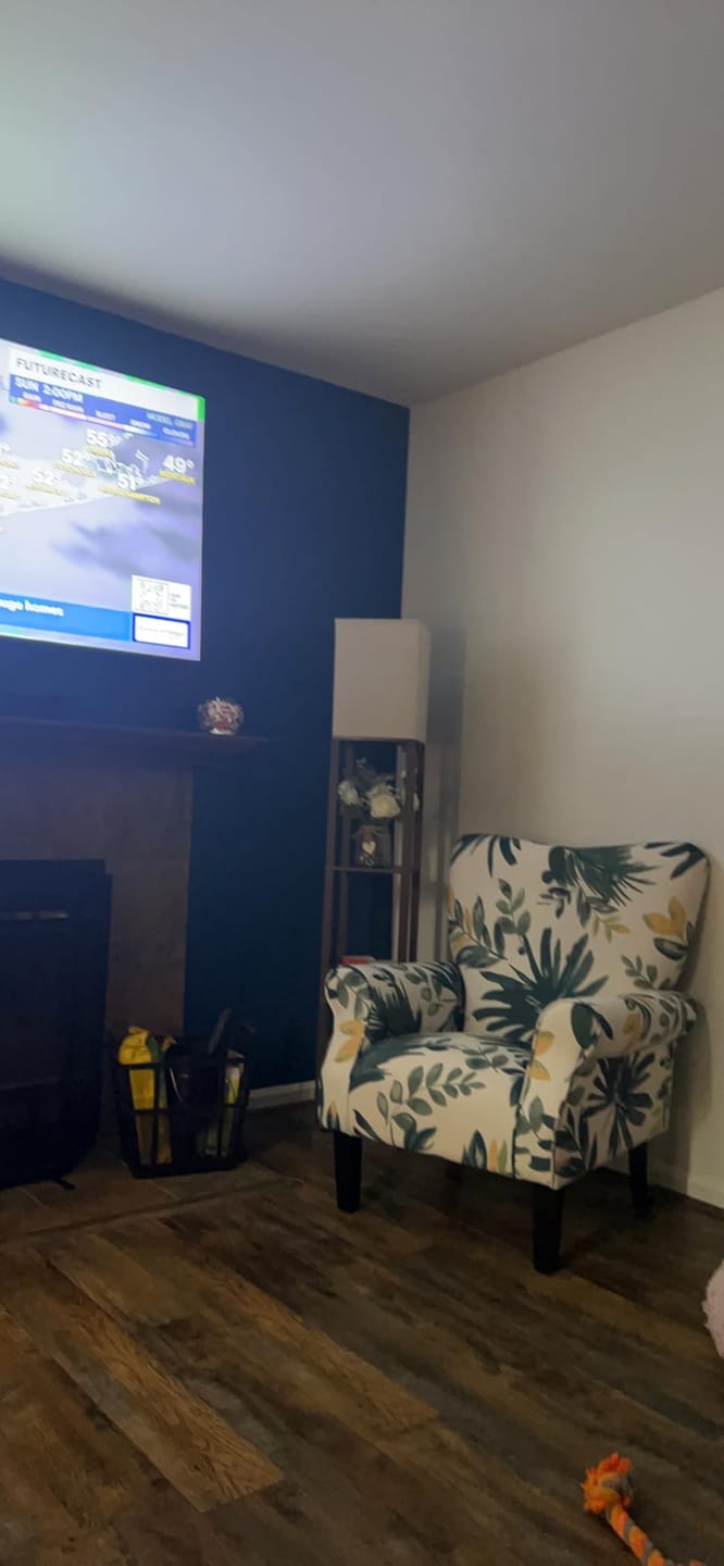 Customer photo review of Allston High Back Upholstered Accent Armchair