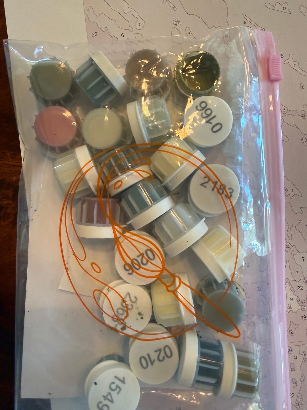 Customer photo review of Valley of Dragons | Paint by Number