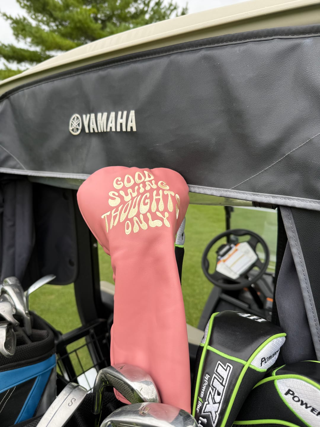 Customer photo review of Good Swing Thoughts Only Headcover