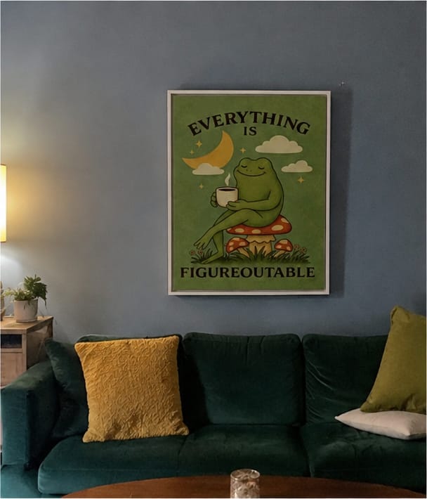 Customer photo review of Figureoutable Cat Canvas Wall Art