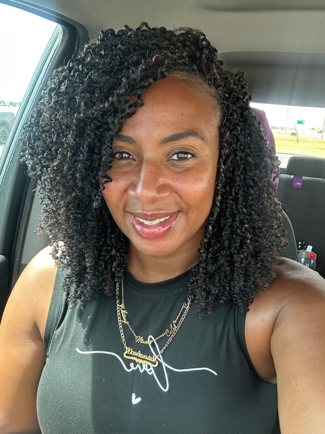 Customer photo review of Multi Name Necklace