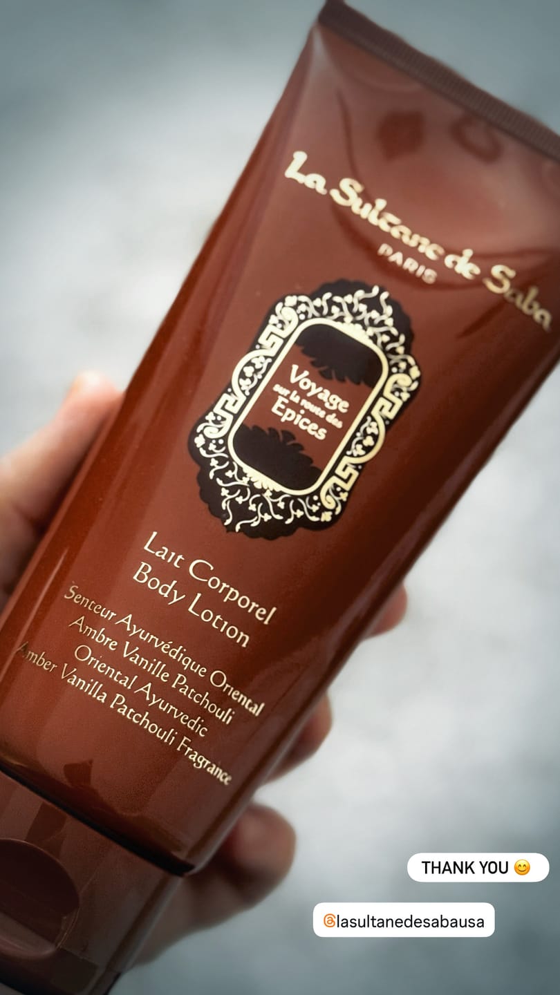Customer photo review of Body Lotion - Ayurvedic Treatment - Amber Vanilla Patchouli Journey To The Spices Route