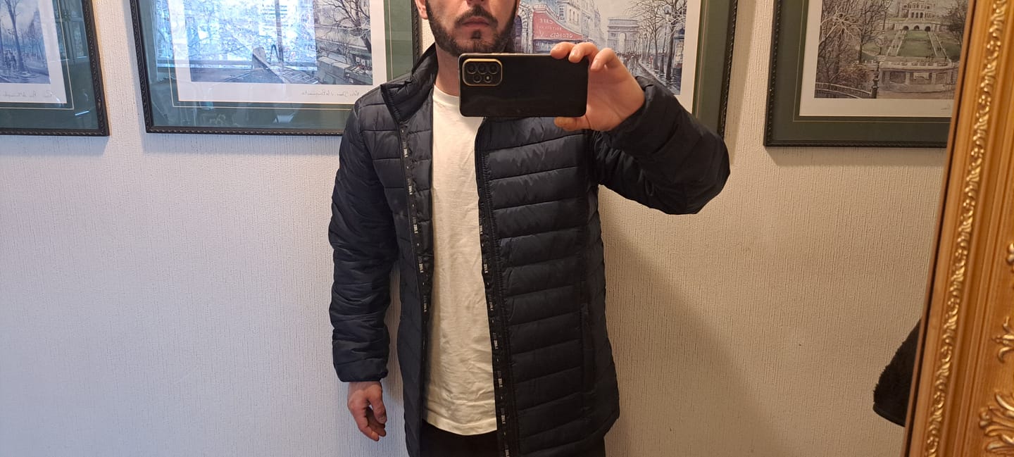 Customer photo review of Parka Insulada Azul Topsafe
