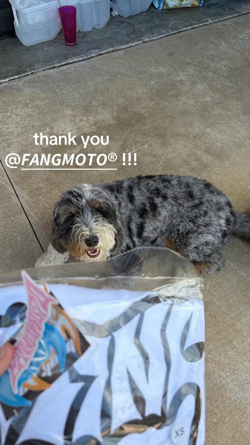 Customer photo review of White WildStyle Shirt by FANGMOTO™