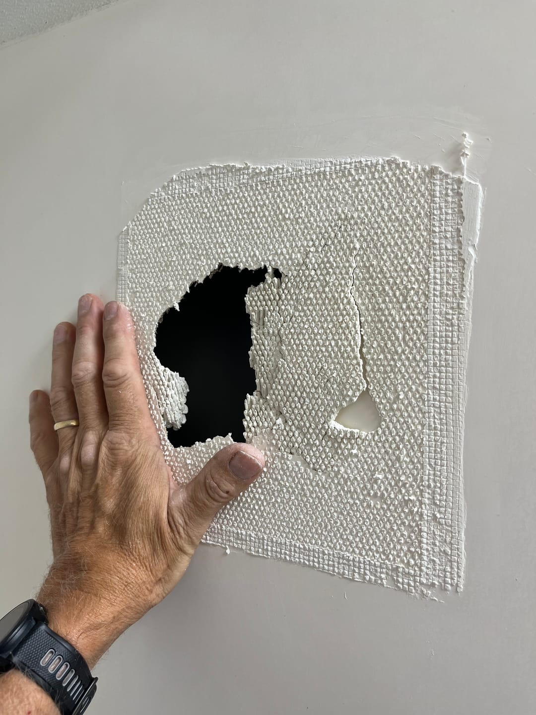 Customer photo review of Large Wall Repair Kit