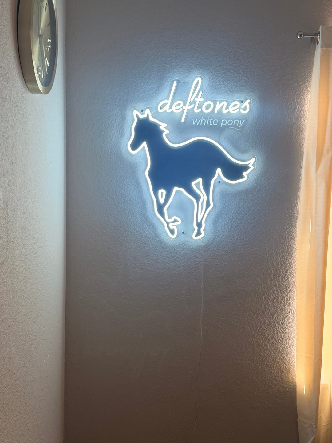 Customer photo review of DEFTONES WHITE PONY | LED Neon Sign