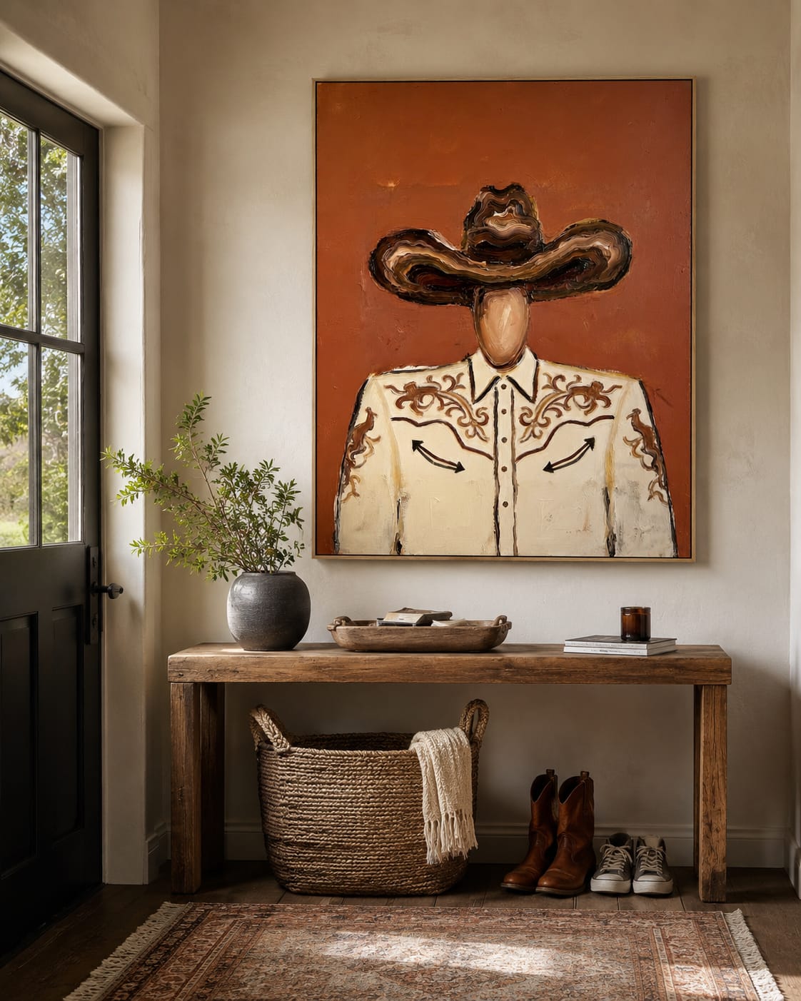 Customer photo review of Canyon Lace-Western Shirt Portrait Painting