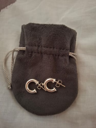 Customer photo review of Par Mini Arracada Chunky 15 mm