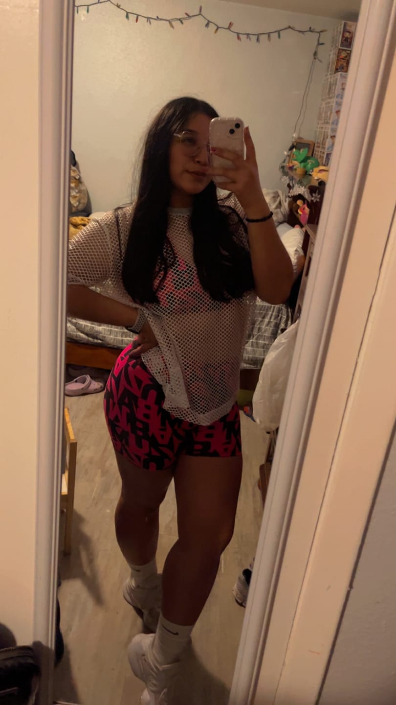 Customer photo review of Ultrabright High Waisted ZW Biker Shorts