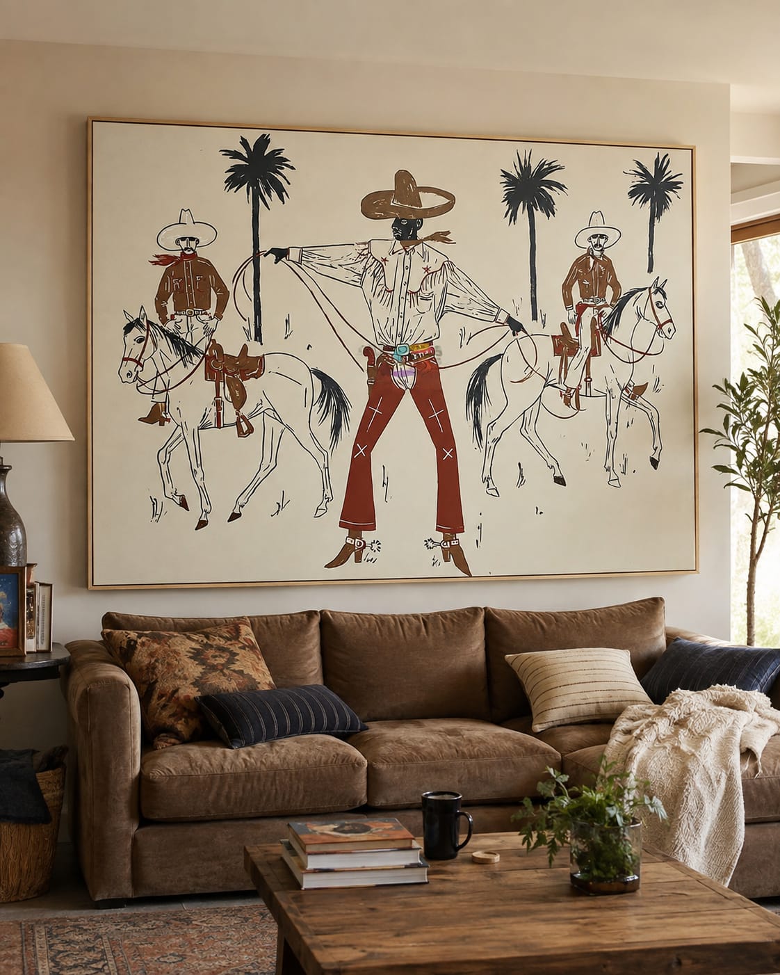 Customer photo review of Palm Frontier-Cowboy Lasso Painting