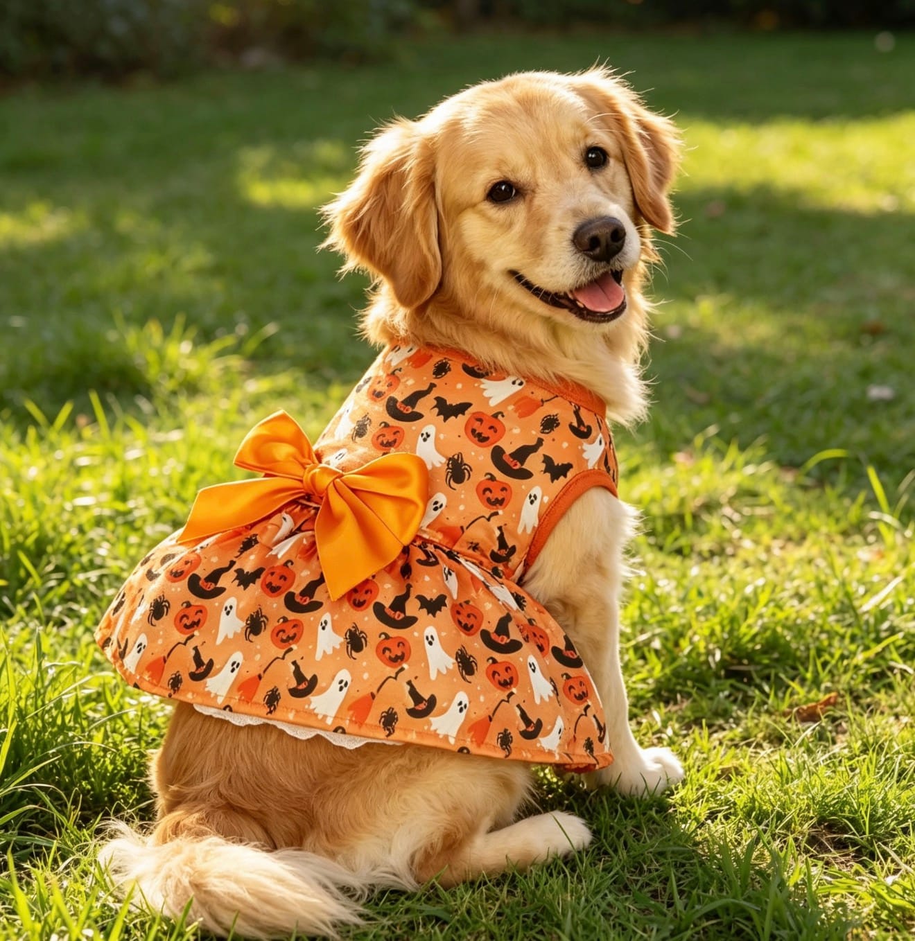 Customer photo review of Pumpkin Dress Halloween Costume