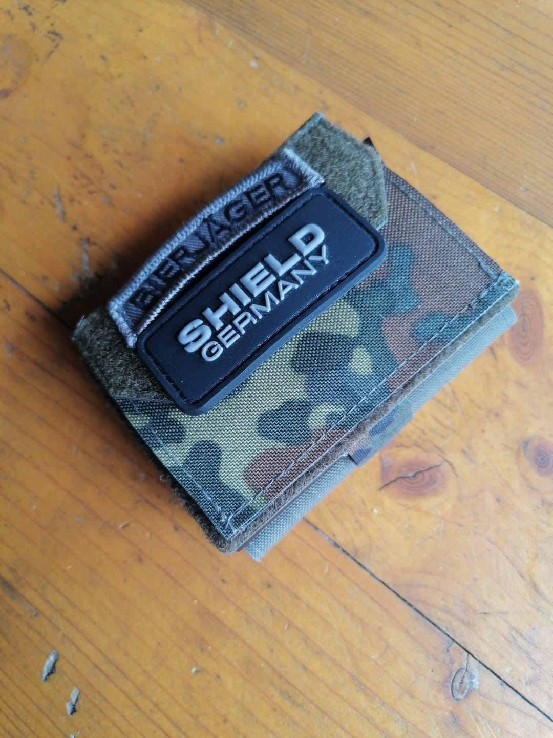 Customer photo review of Tactical Wallet Münzfach - 5-Farben Flecktarn