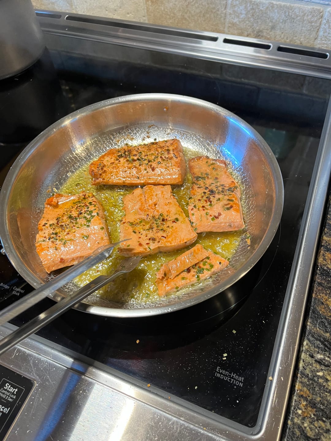 Customer photo review of Hand-Hammered Titanium Pan - 3-piece set