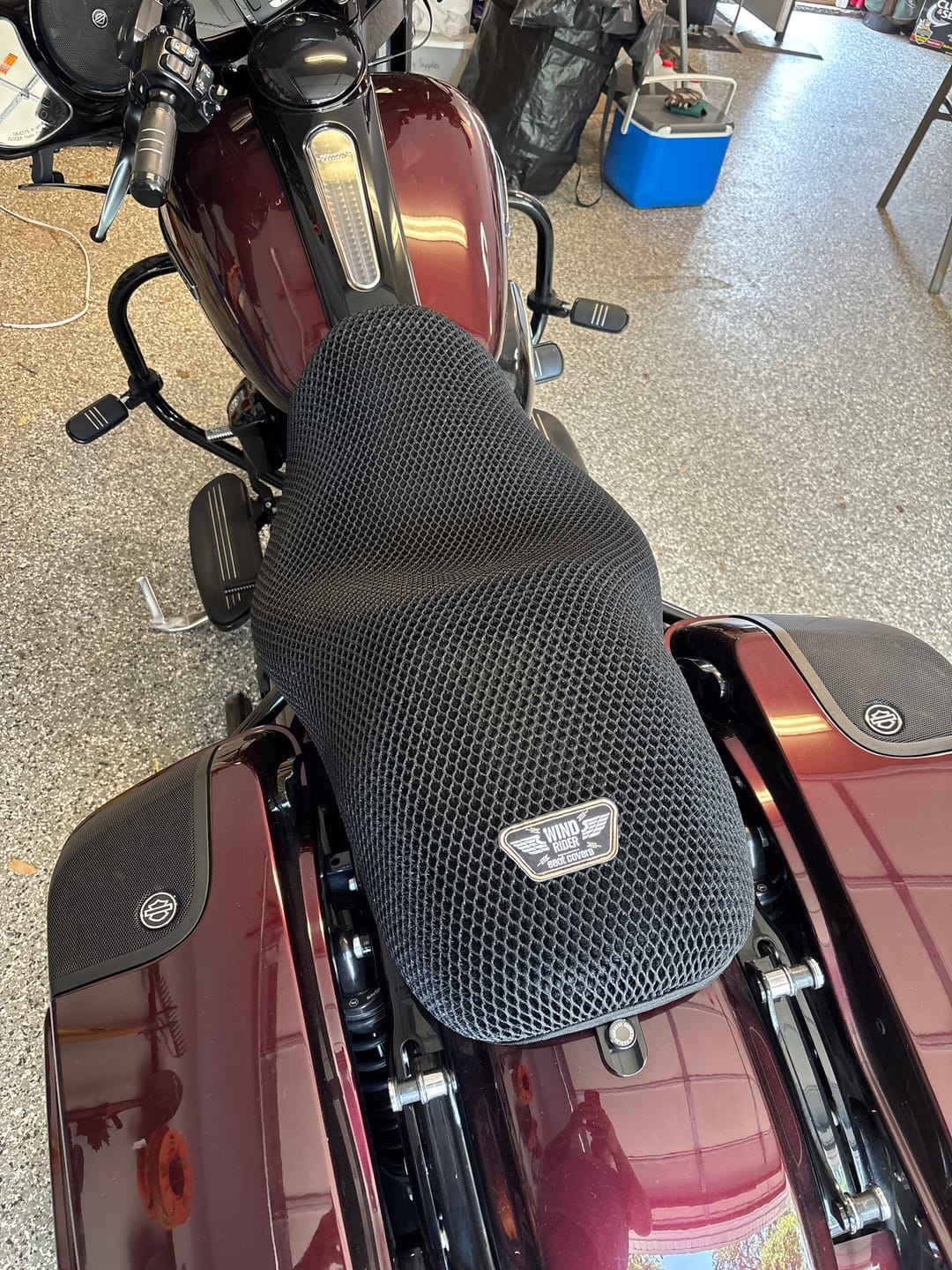 Customer photo review of Wind Rider Seat Cover