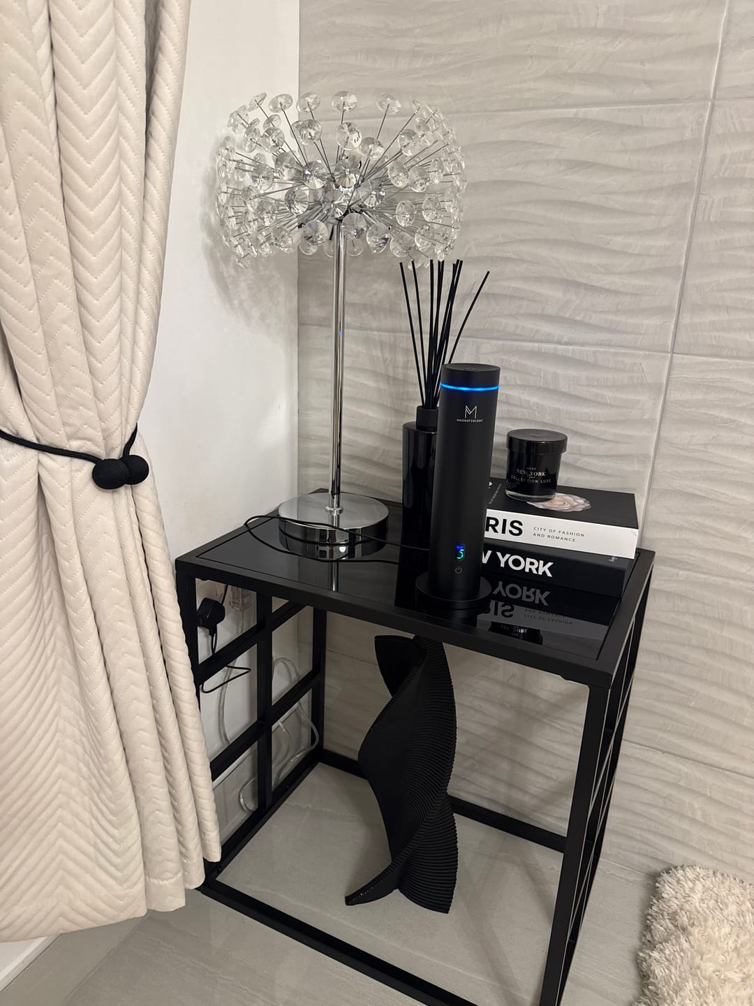 Customer photo review of NovaMist - Compact Luxury Tower Diffuser