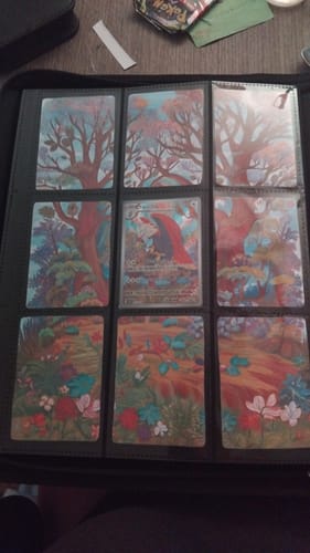 Customer photo review of Lunar Shadow Shiny 9-Pocket Trading Card Binder