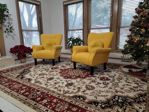 Customer photo review of Allston High Back Upholstered Accent Armchair