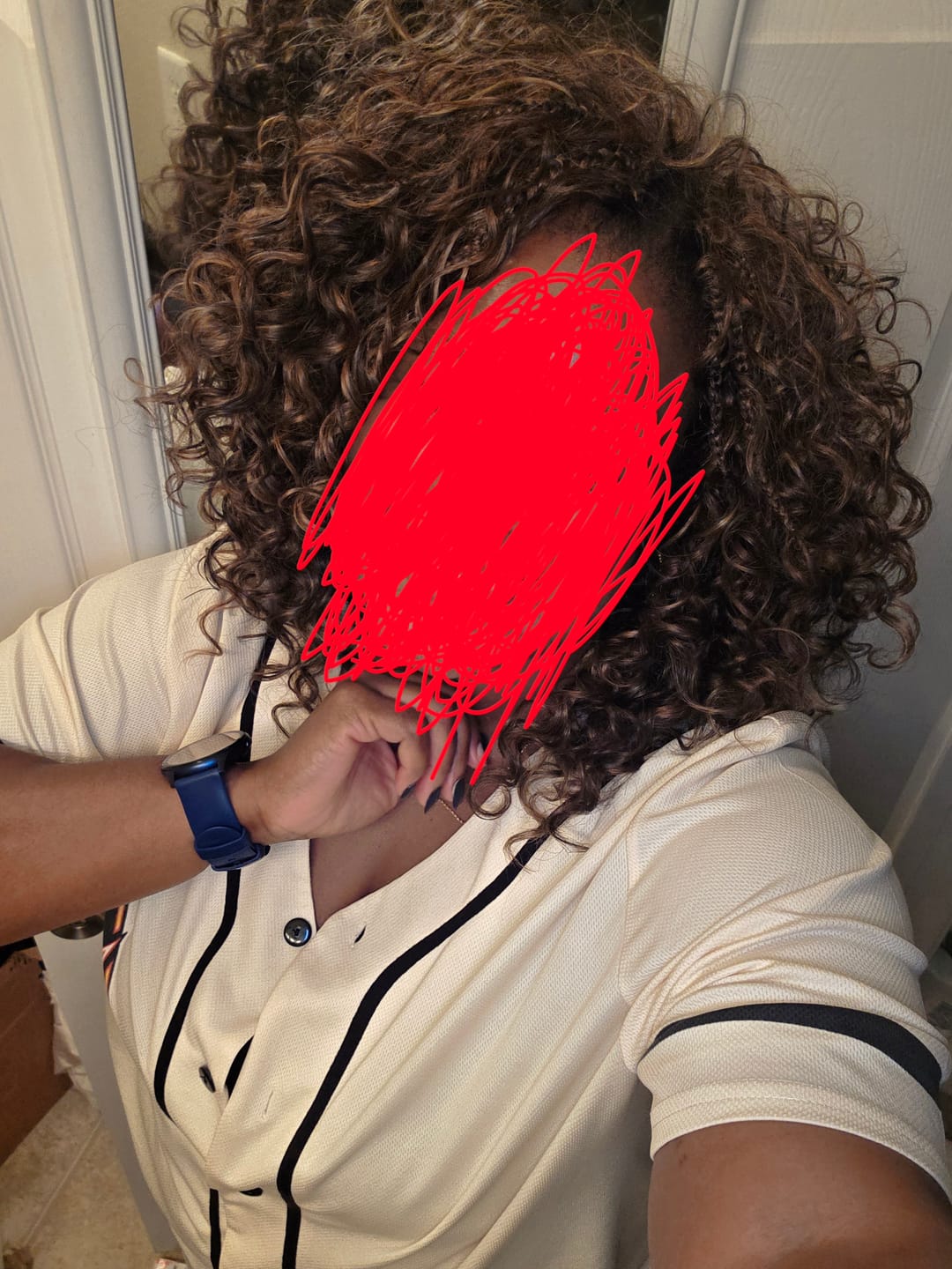 Customer photo review of Xtraboho by Bobby Boss Pre-Looped Crochet Braids  - BOX DEEP CURL 10" 3X