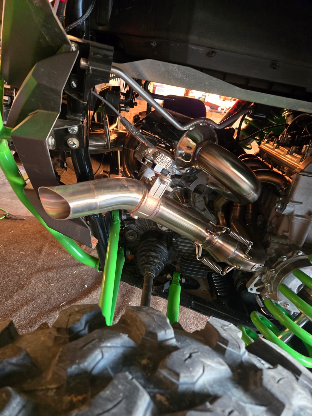 Customer photo review of RPM Kawasaki H2 2.5" Dual Sport Full Exhaust + Optional E-Valve