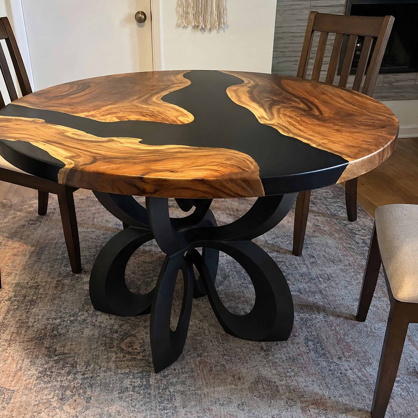 Customer photo review of Dining Table for Rustic Home Interiors - 520 Blosome