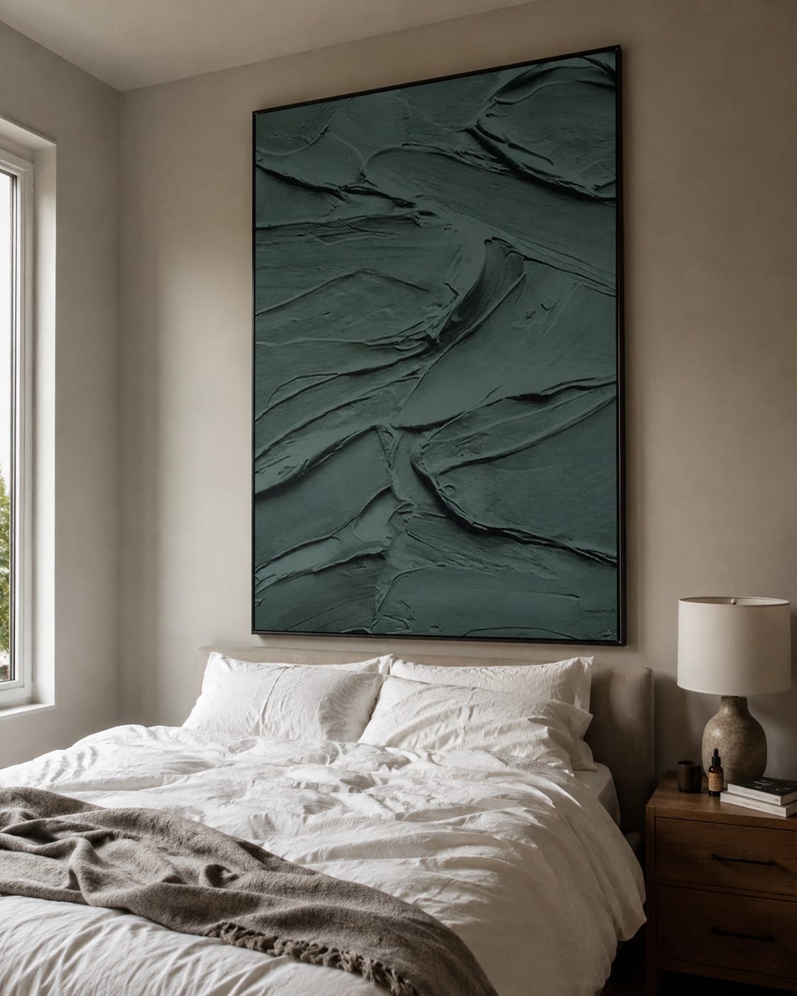 Customer photo review of Shadow Grove-Textured Abstract Painting