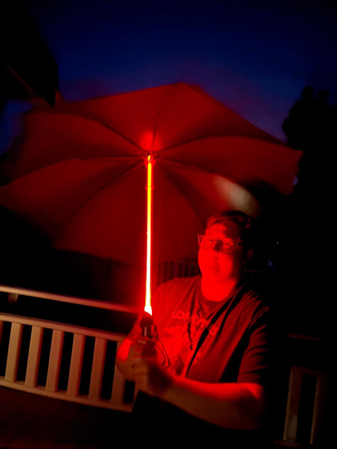 Customer photo review of Star Wars Darth Vader Premium Umbrella
