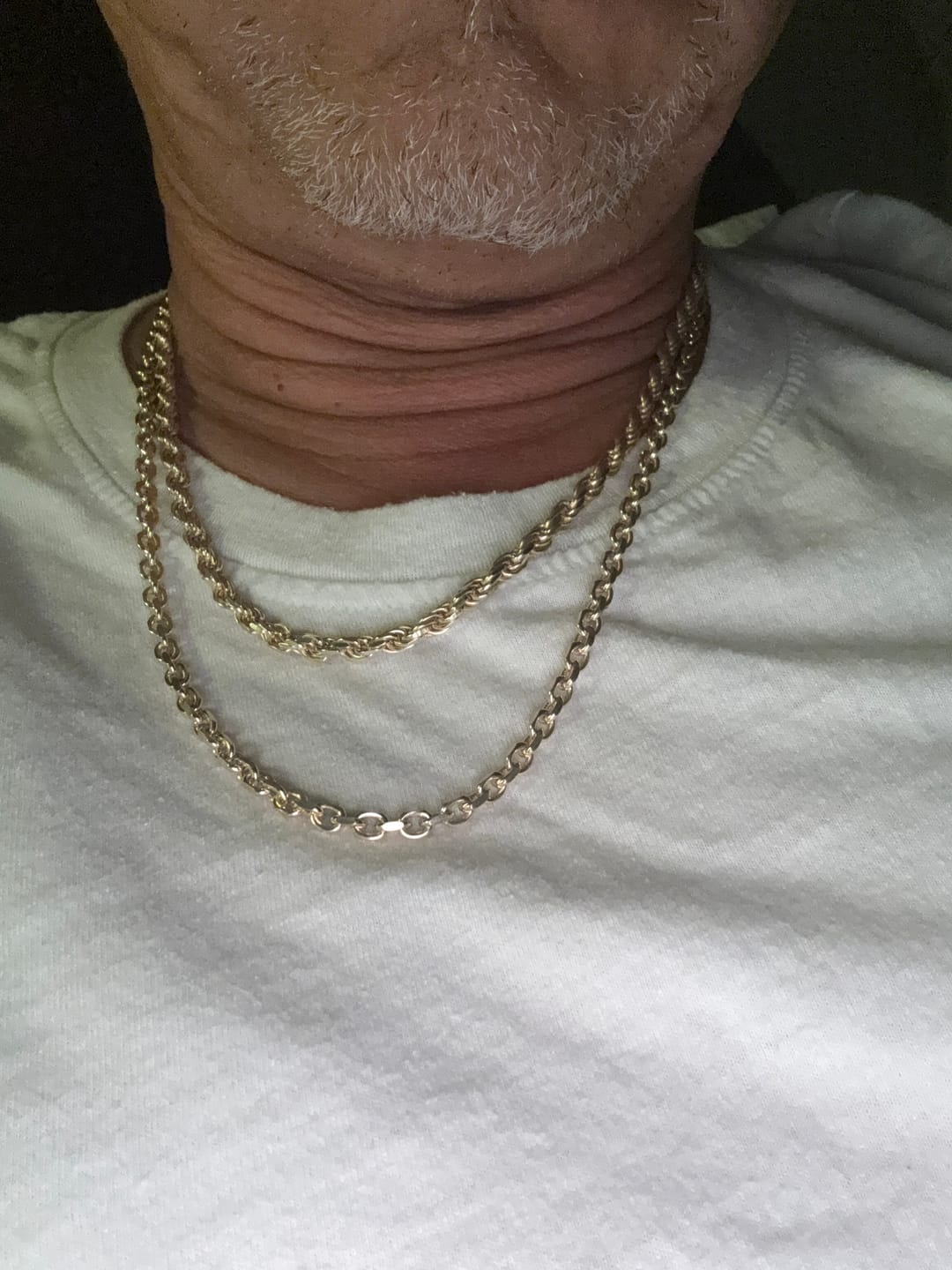 Customer photo review of ROPE 14K Gold Vermeil Chain 925