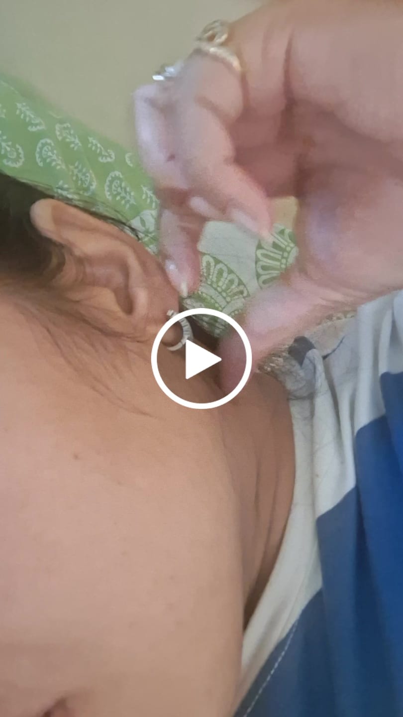 Customer video review of Silver Sparkling Shine Hoop Earrings