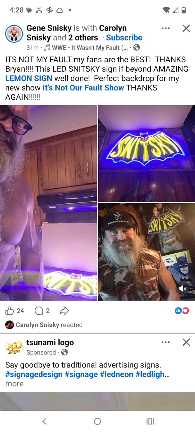 Customer photo review of SNITSKY | LED NEON SIGN