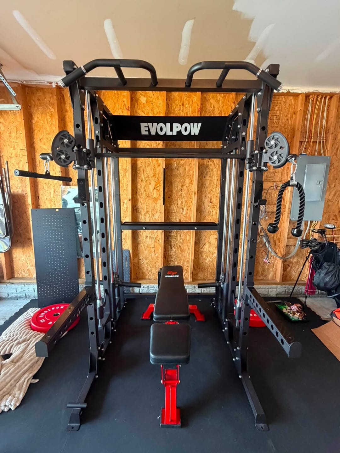 Customer photo review of EVOLPOW M2B Brute All-In-One Smith Machine Home Gym