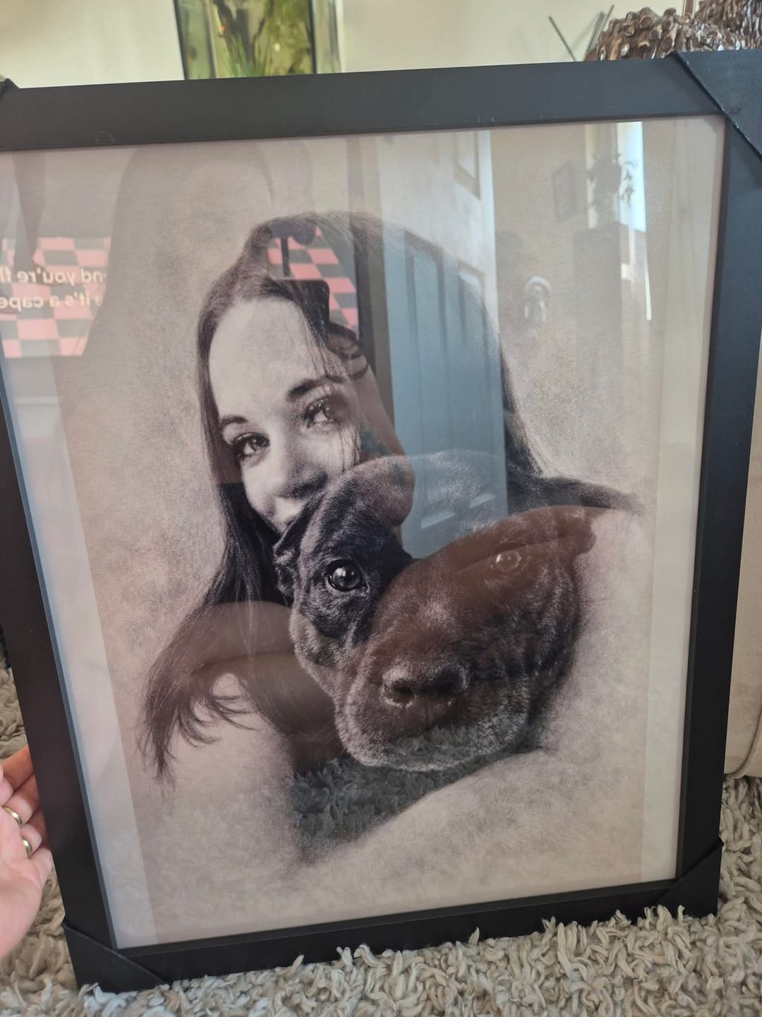 Customer photo review of Charcoal - Personalised Poster