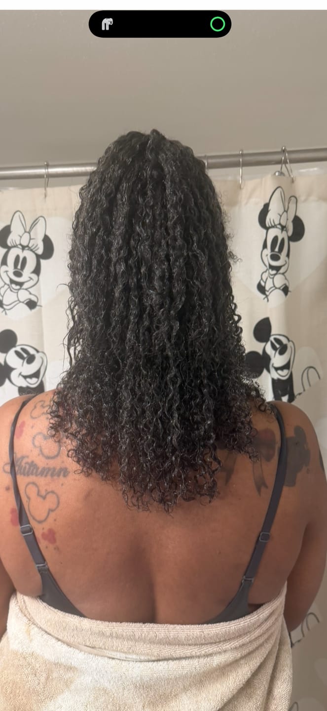 Customer photo review of Tropical Oasis Anti-Humidity Firm Hold Hair Gel