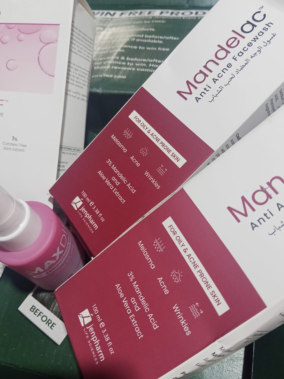 Customer photo review of MandelAC Facewash