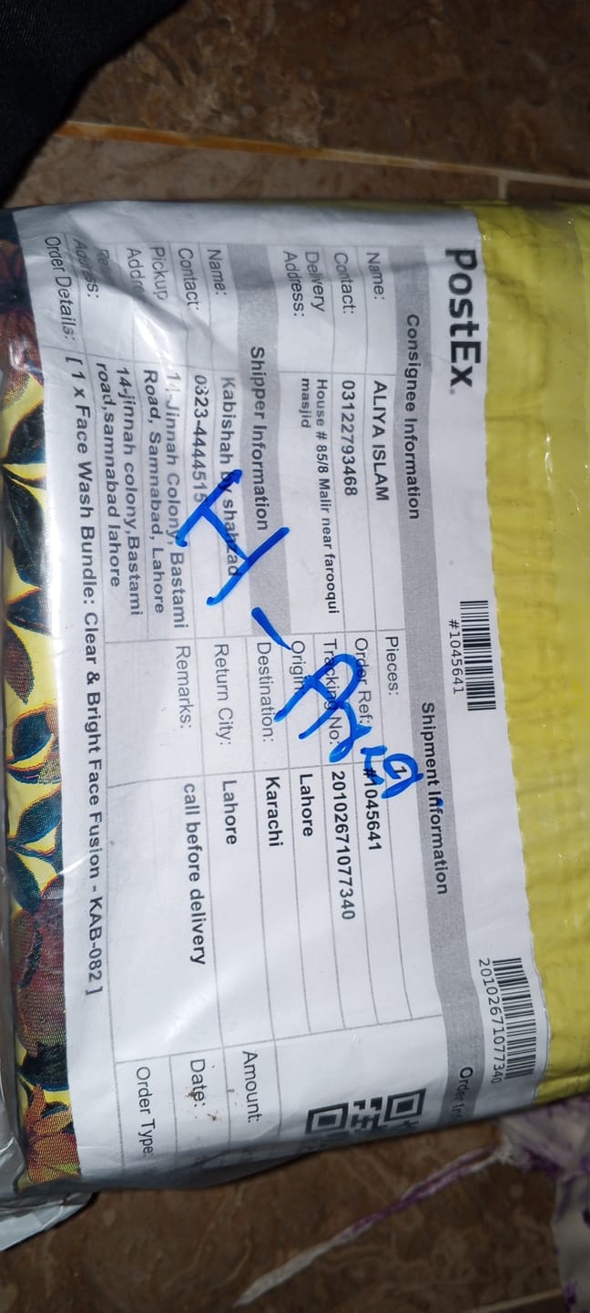 Customer photo review of Face Wash Bundle: Clear & Bright Face Fusion