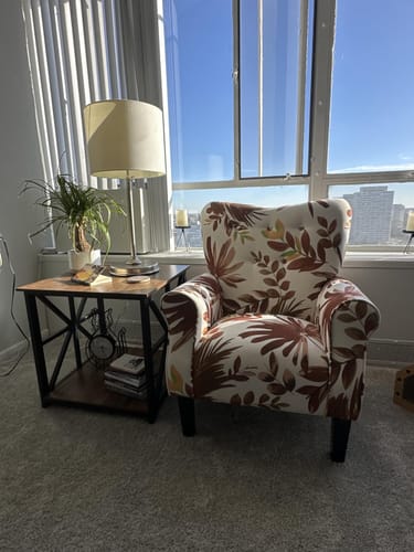 Customer photo review of Allston High Back Upholstered Accent Armchair