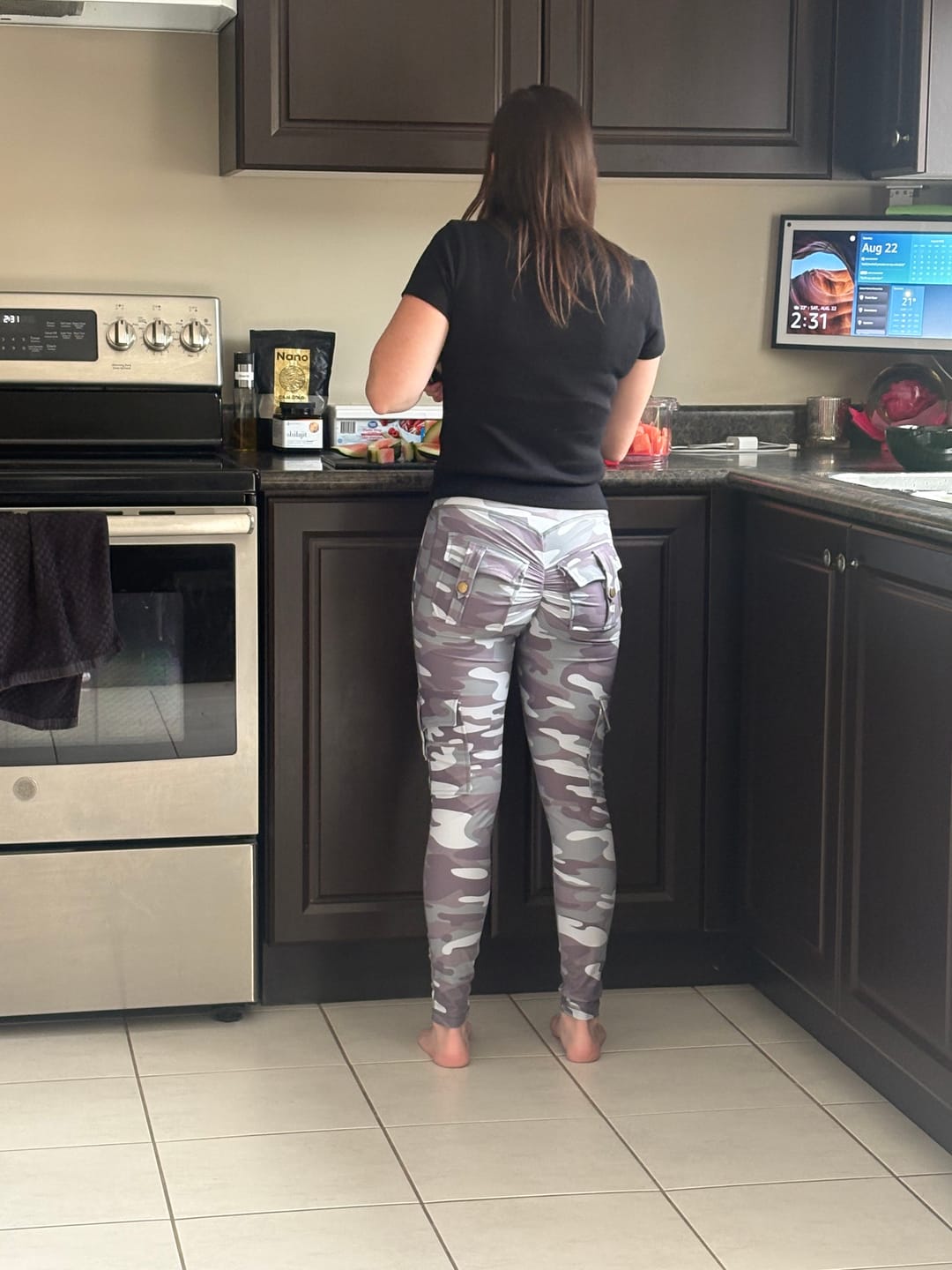 Customer photo review of Curve Cargo EVO Leggings Pattern