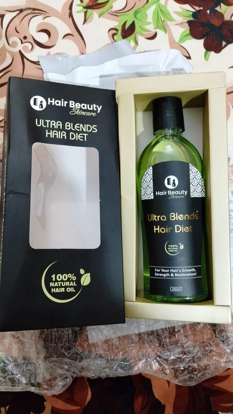 Customer photo review of Ultra Blends Hair Diet | Helps Reduce Hair Fall & Supports Hair Growth